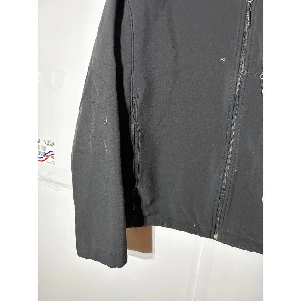TNF Apex WindWall fleece-lined softshell jacket M Distressed‎ workwear black